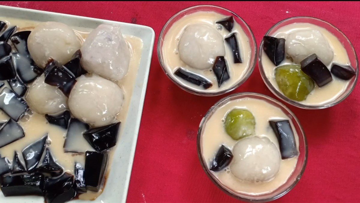 Taro balls sweet soup