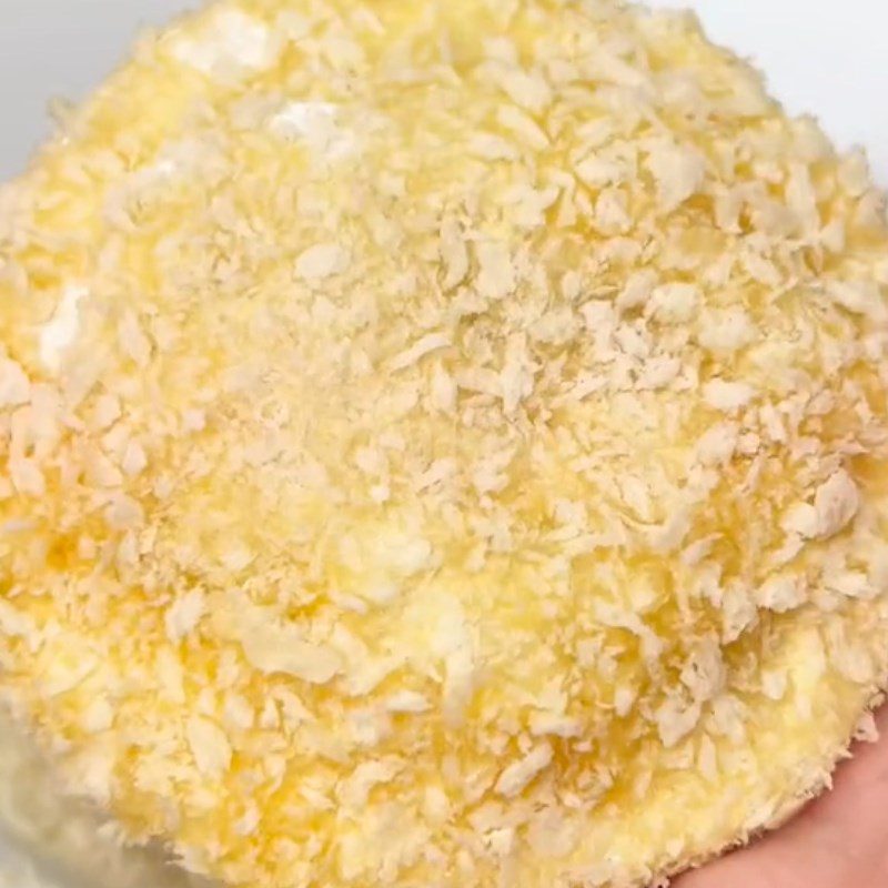 Step 3 Frying the fried beef sandwich (Recipe shared from Tiktok cooking with TasteVN)