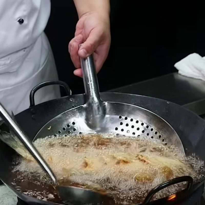 Step 5 Fried Fish Crispy Barramundi with Honey Sauce