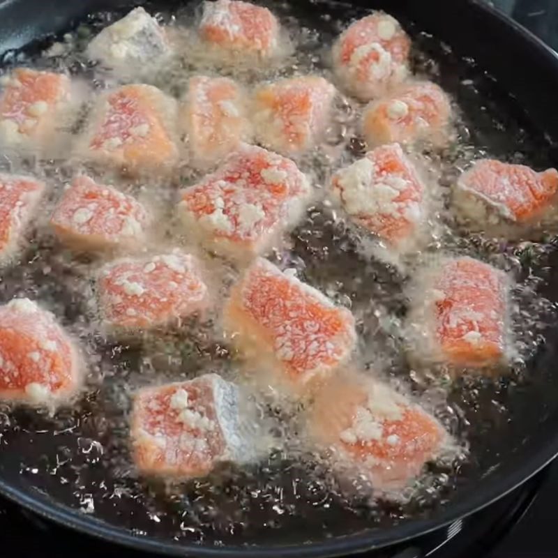 Step 4 Frying Fish Crispy Fried Salmon