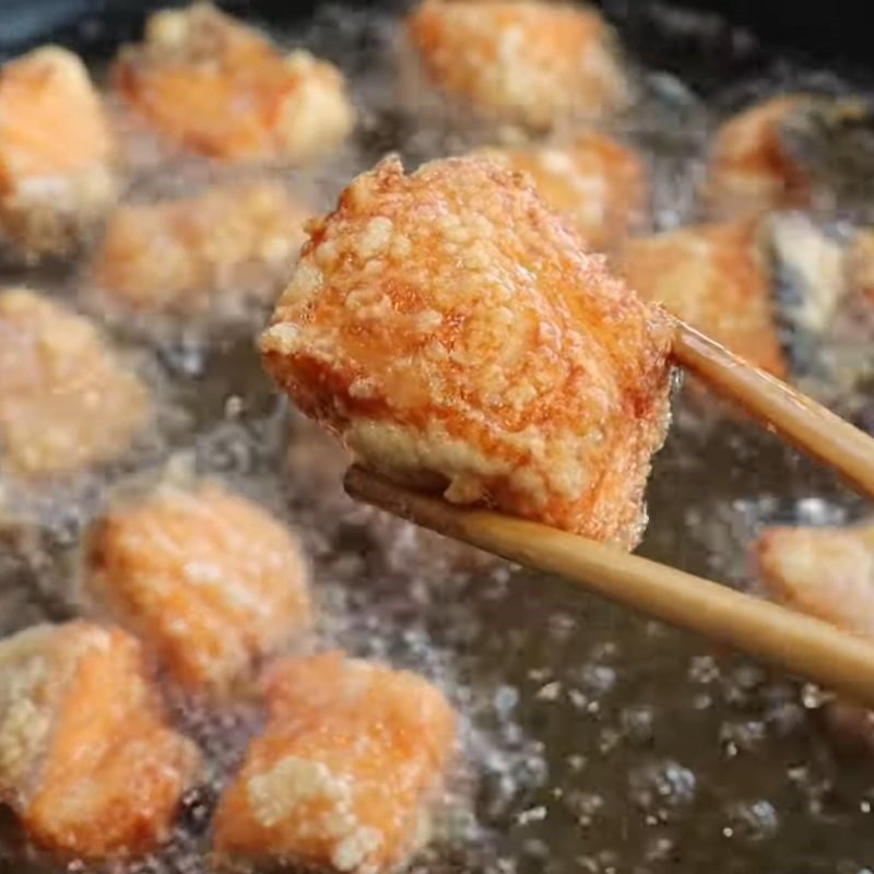 Step 4 Frying Fish Crispy Fried Salmon