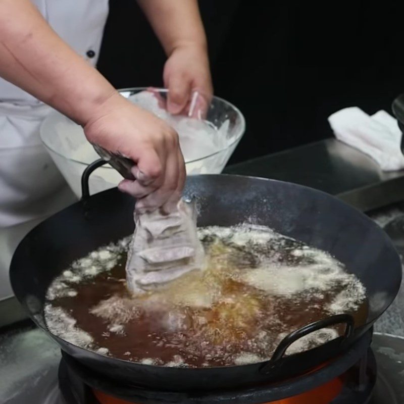 Step 5 Fried Fish Crispy Barramundi with Honey Sauce