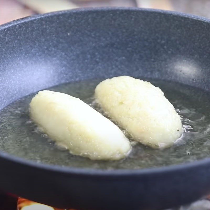 Step 5 Fried Sticky Rice with Chicken Crispy Fried Sticky Rice