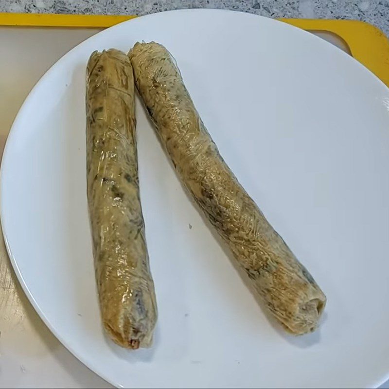 Step 5 Fry vegetarian intestines Vegetarian porridge