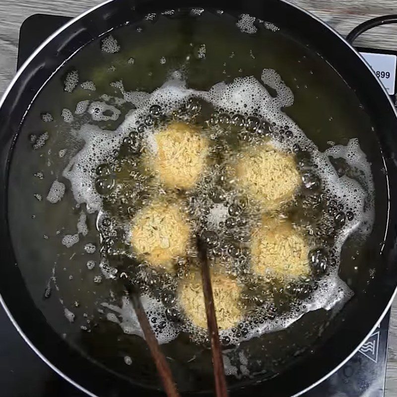 Step 5 Fried Vegetable Balls Fried Cheese Vegetable Balls