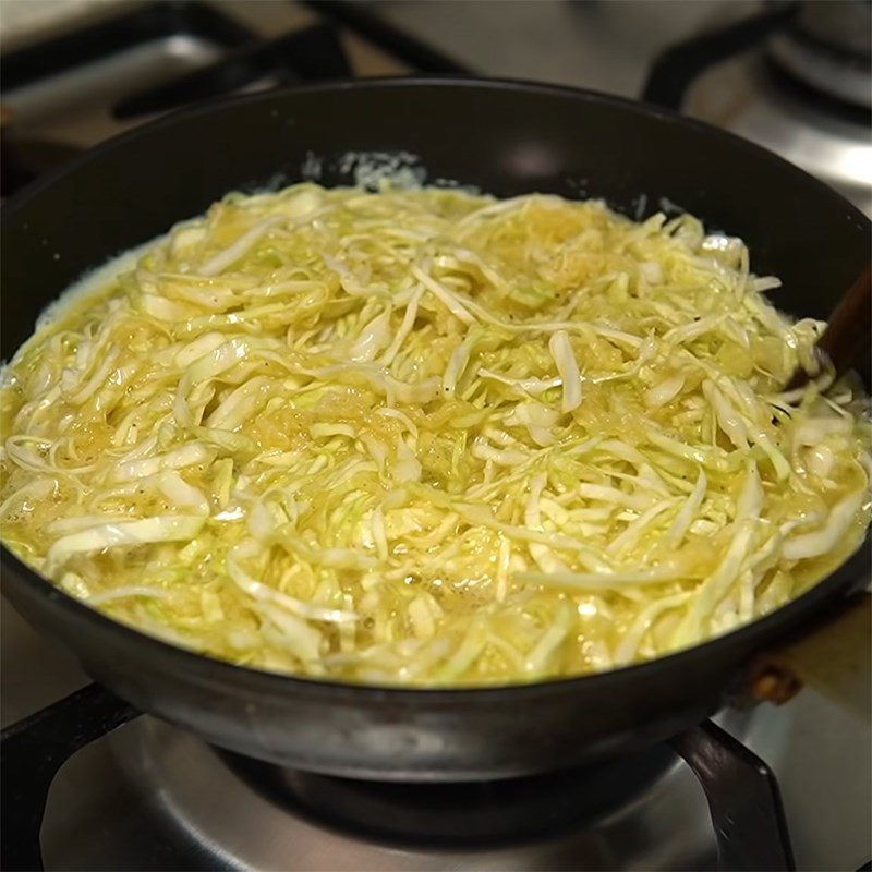 Step 3 Fry the eggs Fried Eggs with Potatoes and Cabbage