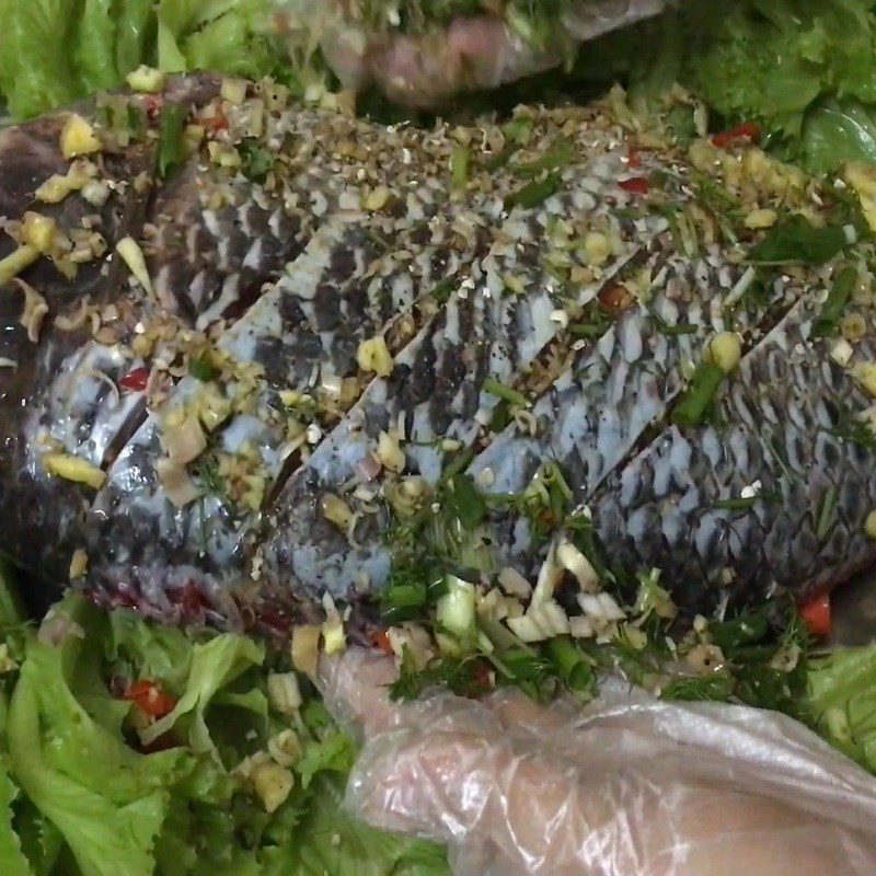 Step 3 Add seasoning to the fish Steamed Tilapia with Soy Sauce