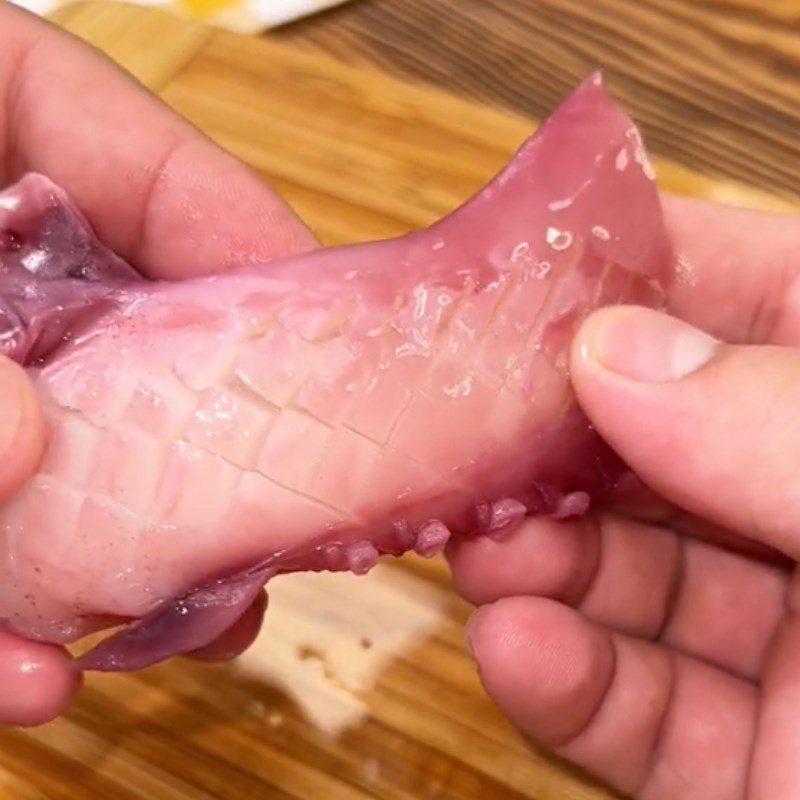Step 1 Prepare the ingredients for Grilled Octopus Tentacles with Satay (Recipe shared from Tiktok Let's Cook with TasteVN)