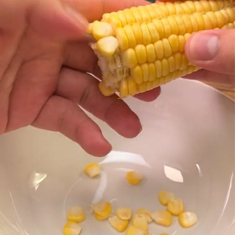 Step 1 Prepare Ingredients for Fried Corn (Recipe shared from Tiktok Cooking with TasteVN)
