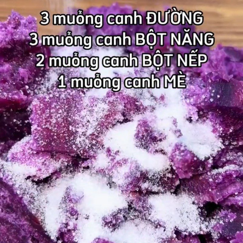 Step 1 Prepare the Ingredients for Sweet Potato Balls (Recipe shared from Tiktok Let's Cook with Dien May XANh)