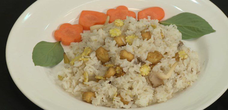 Fried Oyster Mushroom Rice