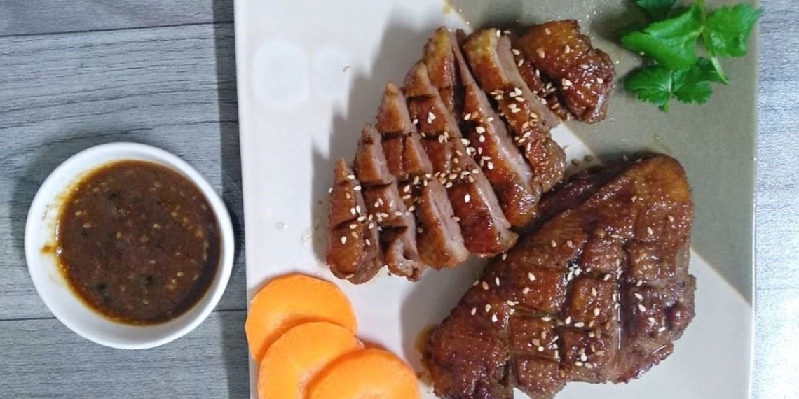 cooking duck in black pepper sauce with oil free fryer delicious 16584