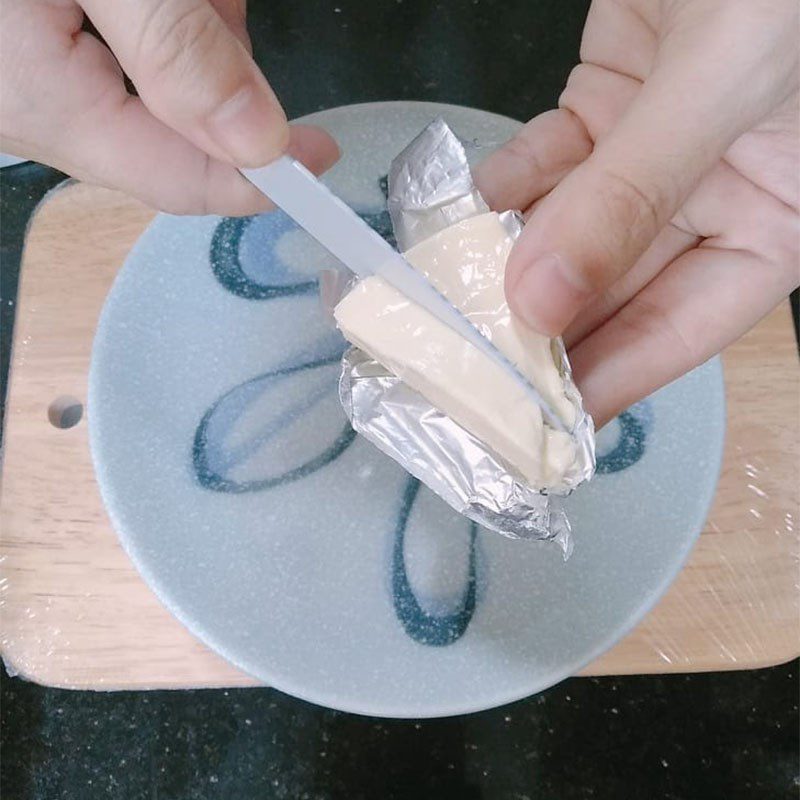 Step 3 Wrap the cheese for Cheese-wrapped Meat