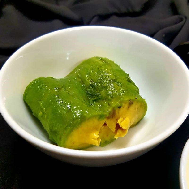 Step 2 Mashing avocado for Avocado Coffee