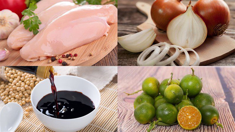 Ingredients for chicken steak