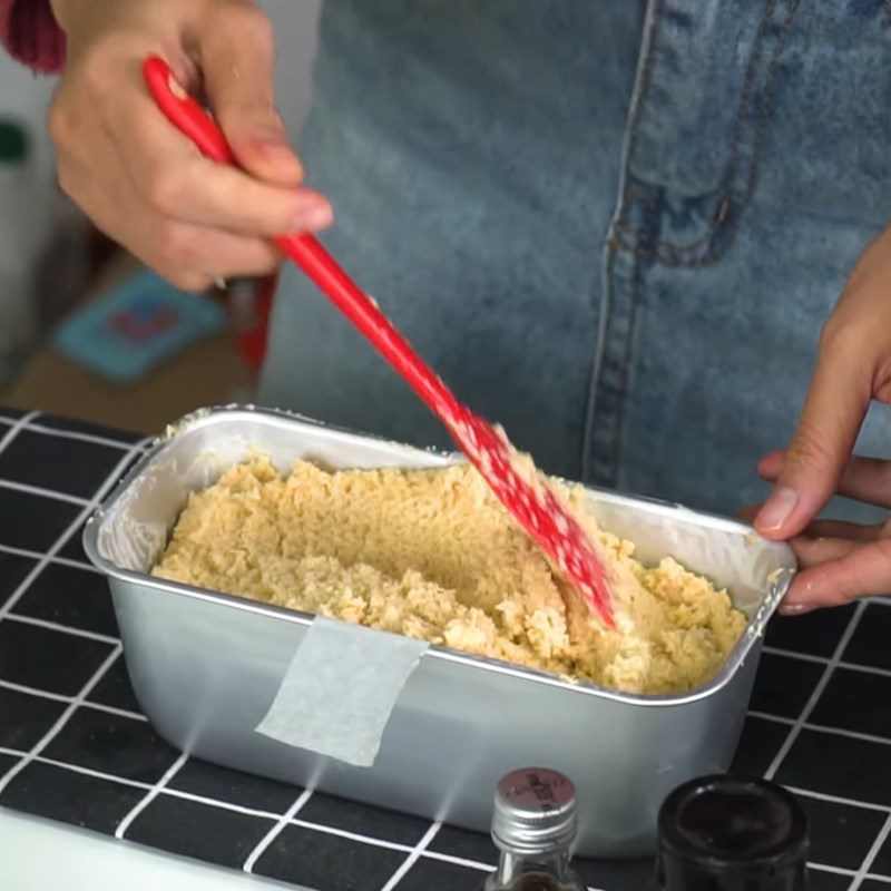 Step 2 Pour into the mold Keto bread using an air fryer