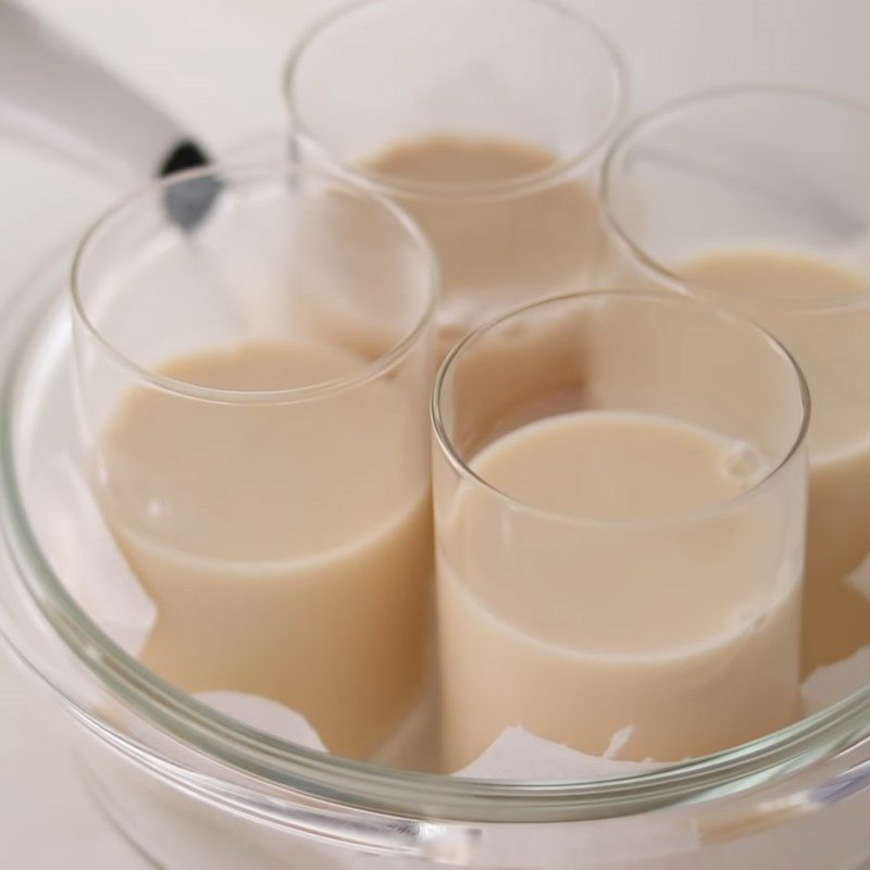Step 4 Pour into molds Caramel milk pudding