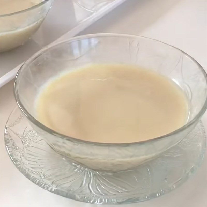 Step 2 Pouring into molds Lychee Soy Milk Pudding