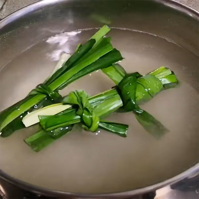 Step 2 Cooking jelly Butterfly pea jelly