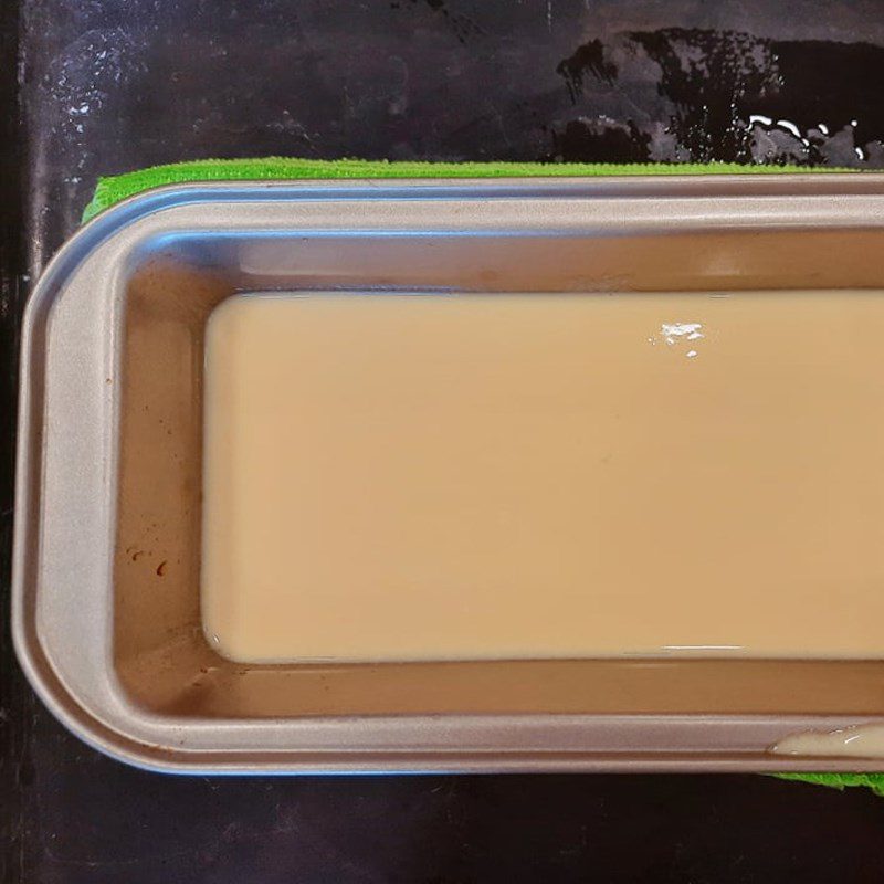 Step 3 Pour into mold and bake Yogurt flan