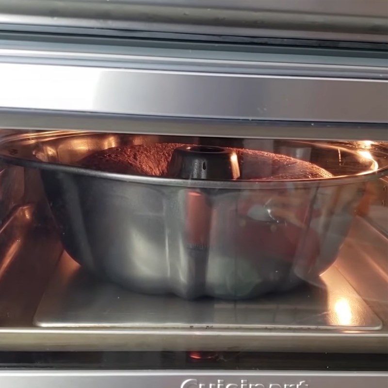 Step 3 Pouring and Baking Purple Sweet Potato Cake
