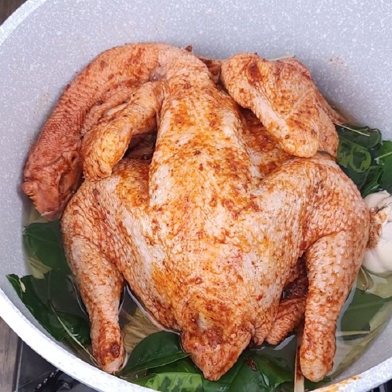 Step 4 Fried Chicken Cooking Chicken in a Pan