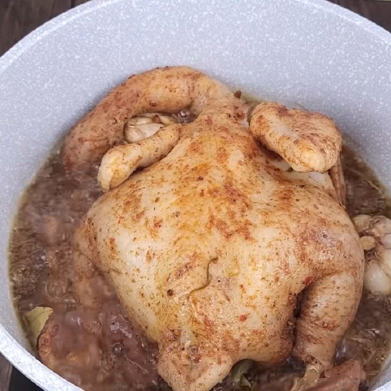 Step 4 Fried Chicken Cooking Chicken in a Pan