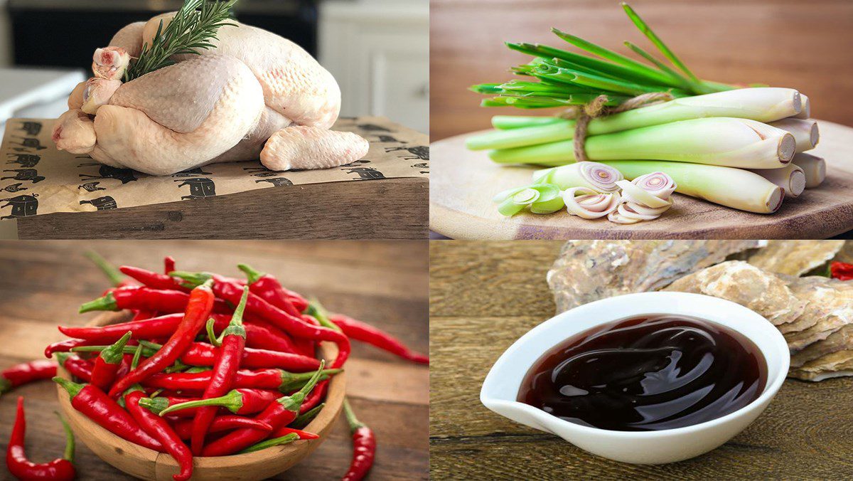 Ingredients for spicy chicken sauce