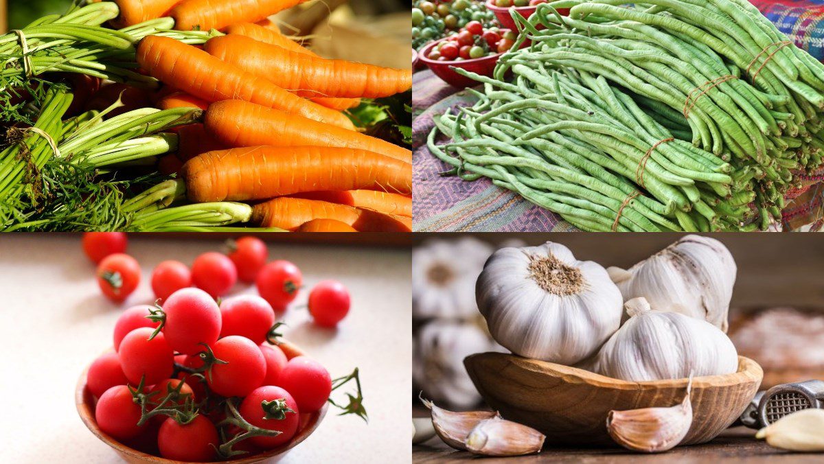 Ingredients for carrot salad