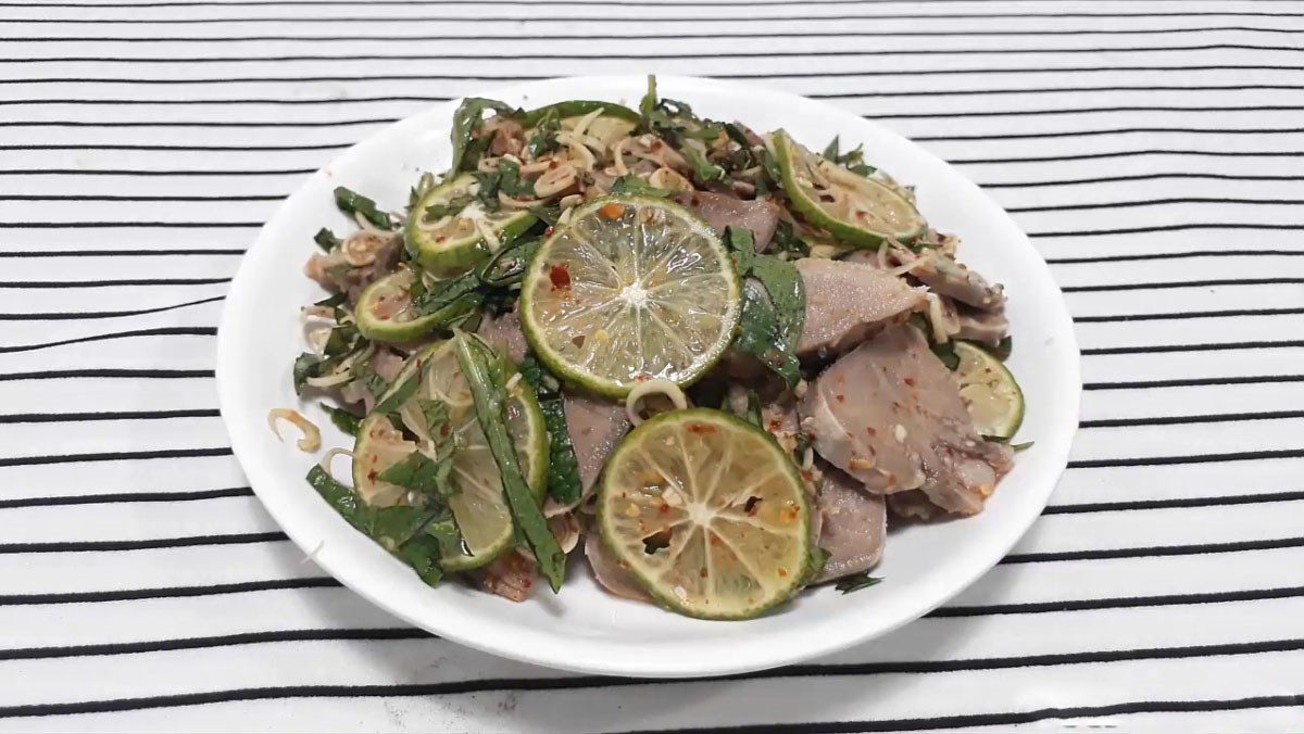 Spicy and Sour Pig Tongue Salad