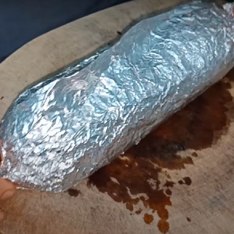 Step 3 Wrap the meat Vegetarian braised pork
