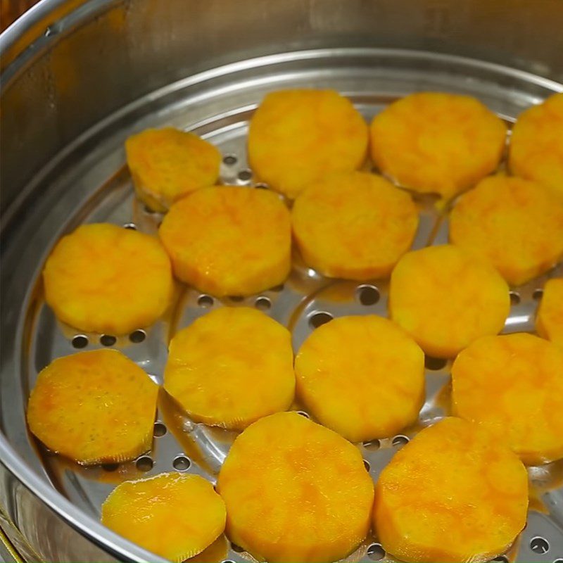 Step 1 Steam and mash the sweet potatoes Sweet Potato Turmeric Cake