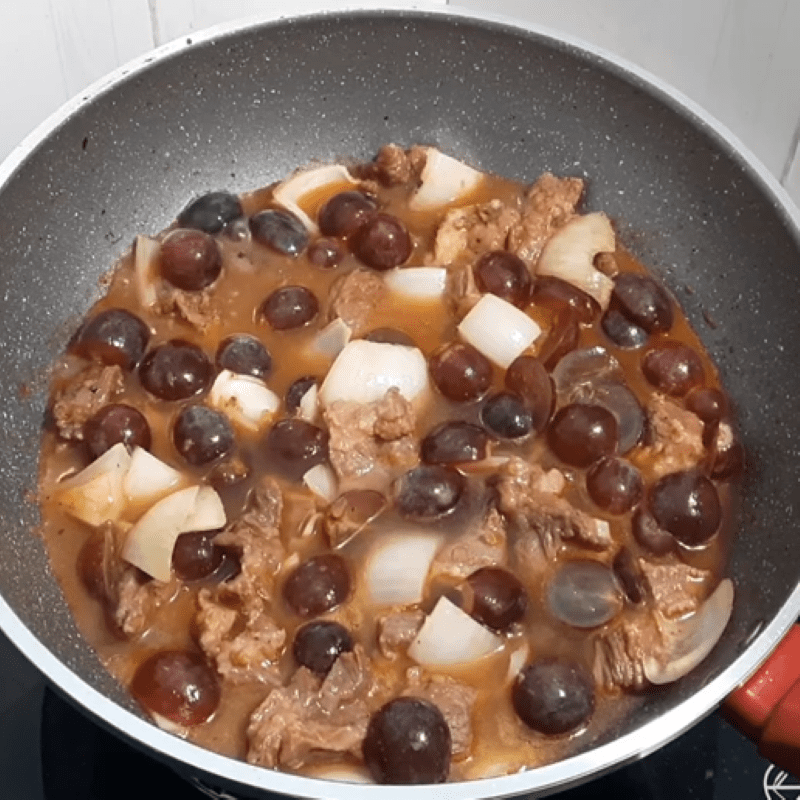 Step 3 Beef stew with grapes Fresh beef stew with grapes