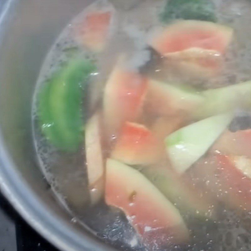 Step 4 Beef Stew Stewed buffalo meat with papaya