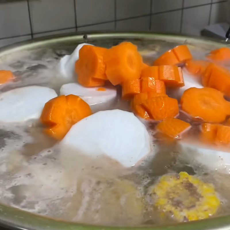 Step 2 Simmer the Bone Soup for Beef Bone Hotpot