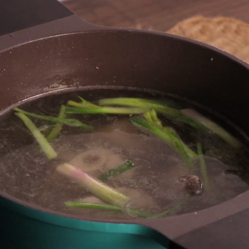Step 4 Simmer the bones Pork taro soup