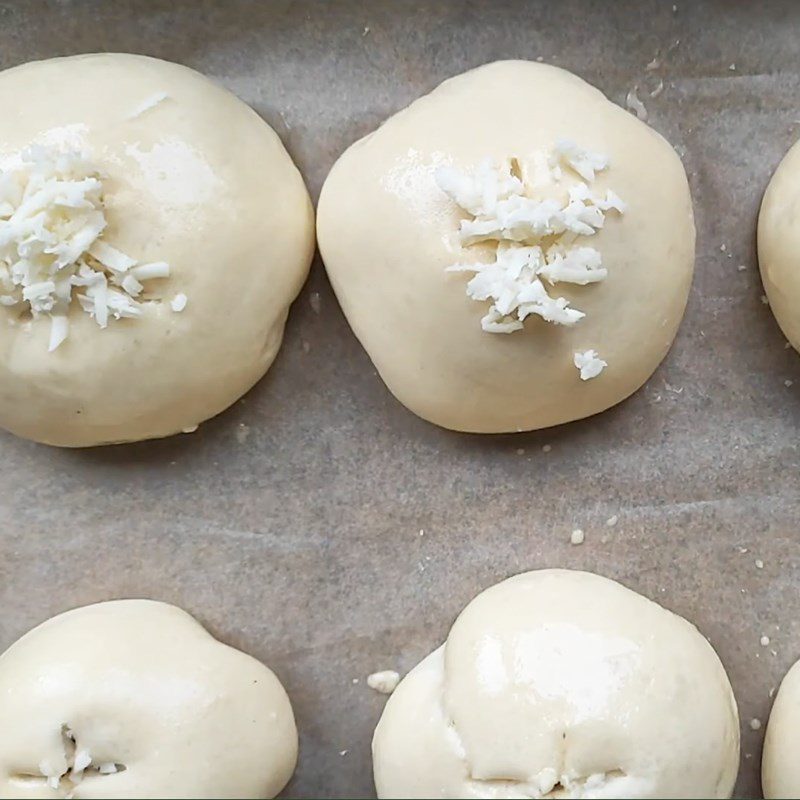 Step 6 Baking the bread Chicken mushroom cheese bun