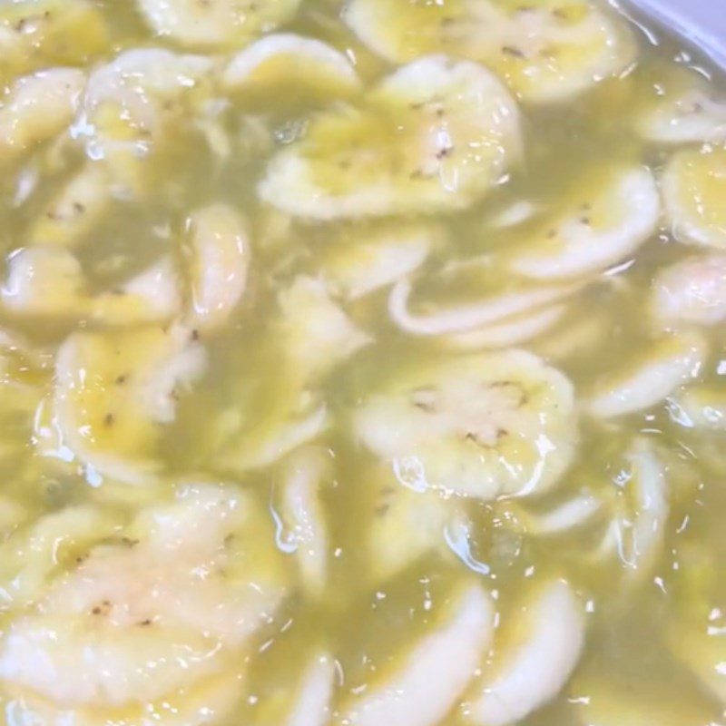 Step 2 Steaming cake Steamed banana cake with pineapple and coconut milk (Recipe shared from Tiktok Cooking with TasteVN)
