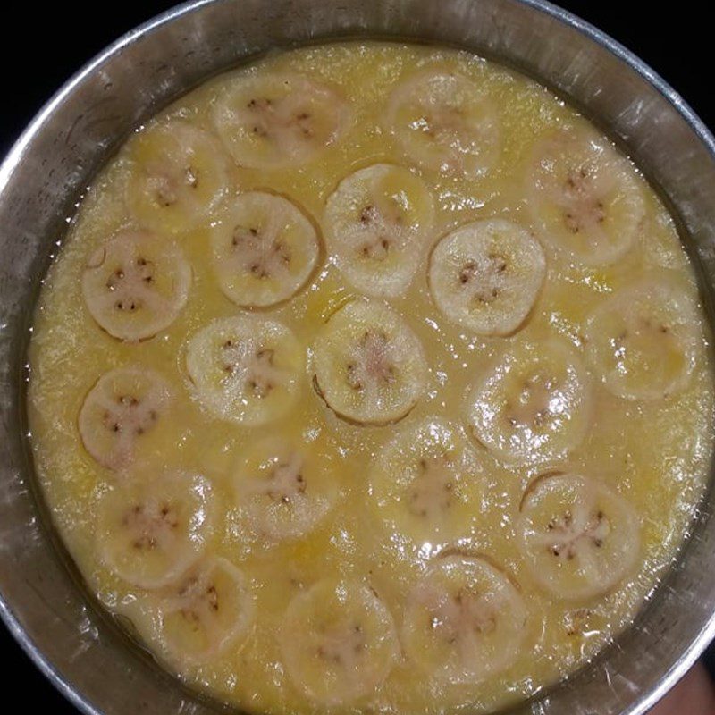 Step 3 Steam the banana cake Steamed banana cake with rice flour and coconut milk