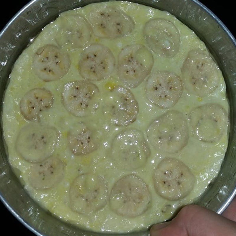 Step 3 Steam the banana cake Steamed banana cake with rice flour and coconut milk