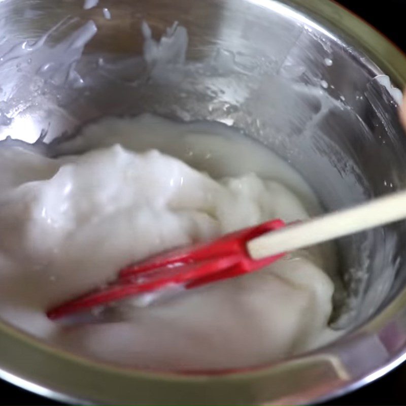 Step 5 Steaming the mochi dough Mango mochi ice cream