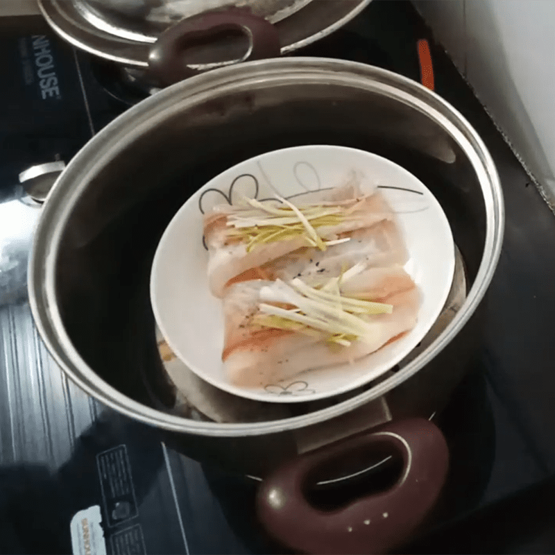Step 3 Steaming the Fish Steamed Basa Fish with Soy Sauce