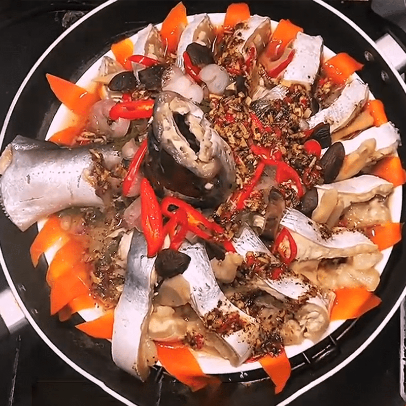 Step 3 Steam the fish Ginger steamed basa fish