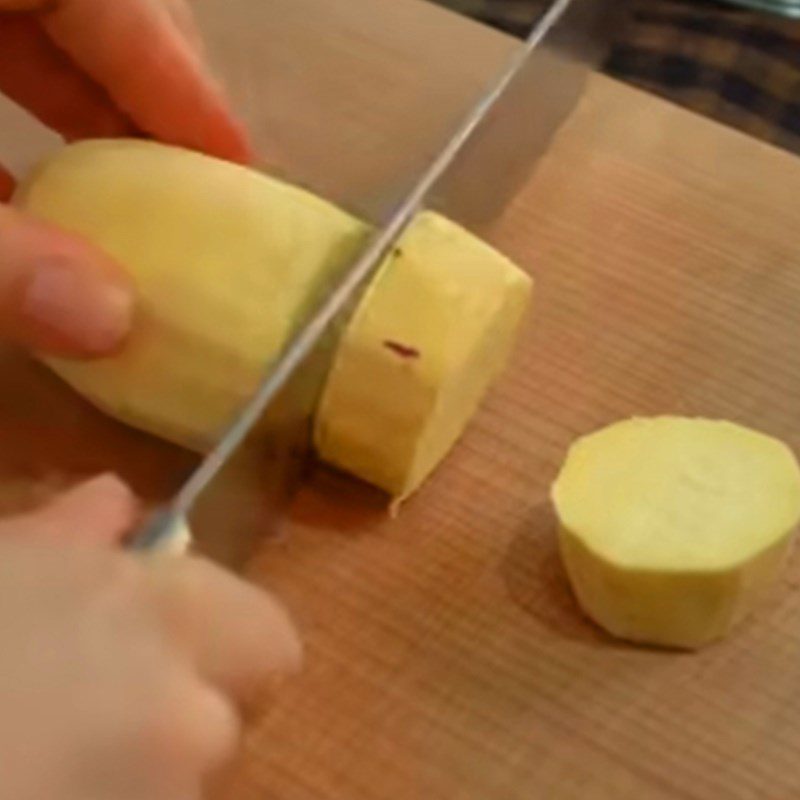 Step 1 Steam the sweet potato How to make Baked Sweet Potato Cake