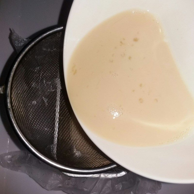 Step 2 Steam the tofu from soy milk