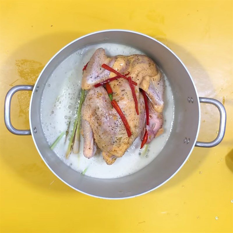 Step 4 Steamed Chicken Beer Steamed Chicken
