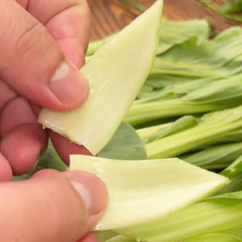 Step 3 Steam the meat Steamed minced meat with bok choy