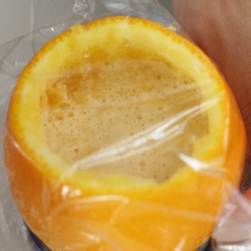 Step 3 Steam the eggs Steamed orange eggs