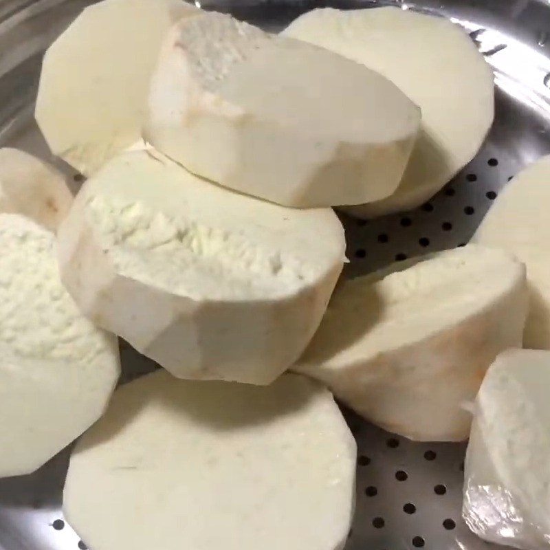 Step 2 Steam and Blend Taro for Taro Coconut Milk