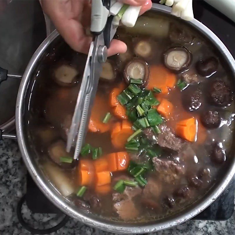 Step 5 Completion of Shiitake Mushroom Stew
